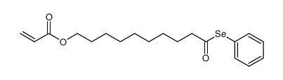 10-oxo-10-(phenylselanyl)decyl acrylate结构式
