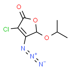 2(5H)-FURANONE, 4-AZIDO-3-CHLORO-5-(1-METHYLETHOXY)-结构式