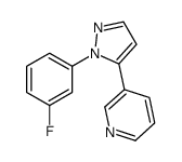 3-(1-(3-FLUOROPHENYL)-1H-PYRAZOL-5-YL)PYRIDINE Structure