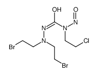 1,1-di-(2-bromoethyl)-4-nitroso-4-(2-chloroethyl)semicarbazide Structure