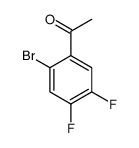 1-(2-溴-4,5-二氟苯基)乙酮结构式