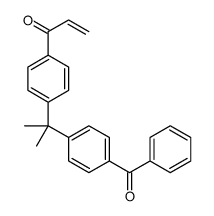 1-[4-[2-(4-benzoylphenyl)propan-2-yl]phenyl]prop-2-en-1-one结构式