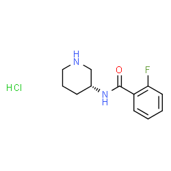 (R)-2-Fluoro-N-(piperidin-3-yl)benzamidehydrochloride结构式
