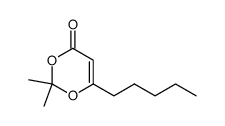 2,2-Dimethyl-6-pentyl-1,3-dioxin-4-one Structure