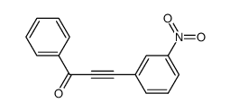 3-(3-nitrophenyl)-1-phenylprop-2-yn-1-one结构式