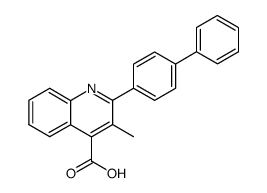 2-biphenyl-4-yl-3-methyl-quinoline-4-carboxylic acid Structure