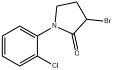 3-溴-1-(2-氯苯基)吡咯烷-2-酮结构式