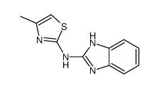 2-(2'-benzimidazolyl)amino-4-methylthiazole结构式