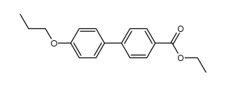 4'-propoxy-biphenyl-4-carboxylic acid ethyl ester结构式