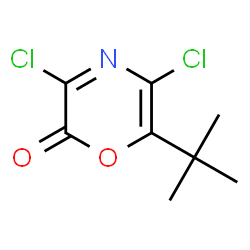 2H-1,4-Oxazin-2-one,3,5-dichloro-6-(1,1-dimethylethyl)-结构式