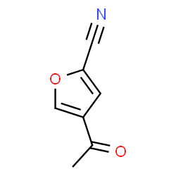 2-Furancarbonitrile, 4-acetyl- (9CI) Structure