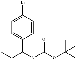 tert-Butyl(1-(4-bromophenyl)propyl)carbamate Structure