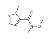 N-Methoxy-N,1-Dimethyl-1H-Pyrazole-5-Carboxamide Structure