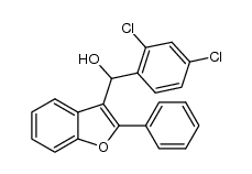 (2,4-dichlorophenyl)(2-phenylbenzofuran-3-yl)methanol结构式
