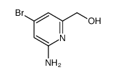 (6-Amino-4-bromo-2-pyridinyl)methanol结构式