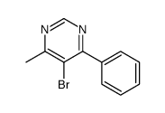 5-bromo-4-methyl-6-phenylpyrimidine Structure