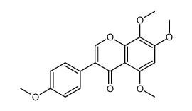 8-HYDROXYGENISTEIN-5,7,8,4'-TETRAMETHYLETHER结构式