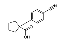 1-(4-cyanophenyl)cyclopentane-1-carboxylic acid结构式