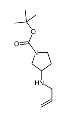 tert-butyl 3-(allylamino)pyrrolidine-1-carboxylate Structure