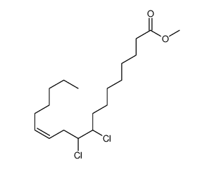 methyl (E)-9,10-dichlorooctadec-12-enoate结构式