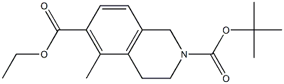 2-tert-butyl 6-ethyl 5-methyl-3,4-dihydroisoquinoline-2,6(1H)-dicarboxylate结构式