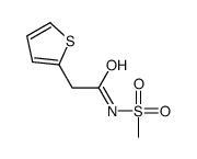 N-methylsulfonyl-2-thiophen-2-ylacetamide结构式
