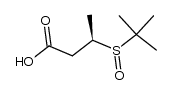 (3R)-3-(tert-butylsulfinyl)butanoic acid Structure