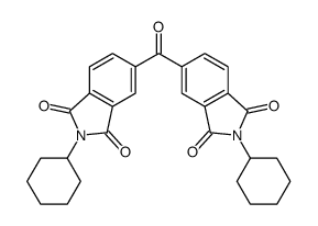 2-cyclohexyl-5-(2-cyclohexyl-1,3-dioxoisoindole-5-carbonyl)isoindole-1,3-dione结构式