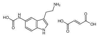 [3-(2-aminoethyl)-1H-indol-5-yl]carbamic acid,but-2-enedioic acid结构式