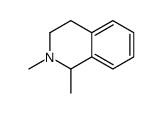 1,2,3,4-Tetrahydro-1,2-dimethylisoquinoline结构式