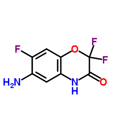 6-Amino-2,2,7-trifluoro-2H-1,4-benzoxazin-3(4H)-one结构式