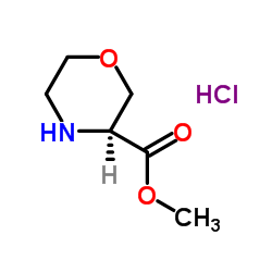 (S)-Methyl morpholine-3-carboxylate hydrochloride structure