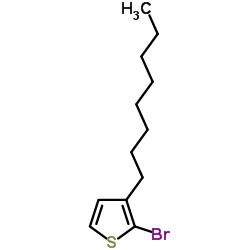 2-Bromo-3-octylthiophene Structure