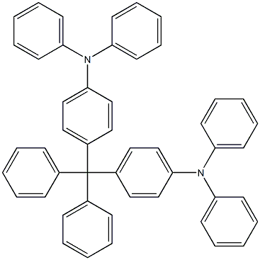 4,4'-(Diphenylmethylene)bis(N,N -diphenylaniline) structure