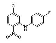 5-chloro-N-(4-fluorophenyl)-2-nitroaniline Structure