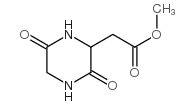 2-Piperazineaceticacid,3,6-dioxo-,methylester(9CI) structure