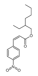 2-ethylhexyl 3-(4-nitrophenyl)prop-2-enoate结构式