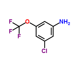 3-氯-5-(三氟甲氧基)苯胺结构式