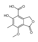 5-hydroxy-7-methoxy-6-methyl-1-oxo-phthalan-4-carboxylic acid Structure