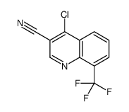 4-Chloro-8-(trifluoromethyl)-3-quinolinecarbonitrile Structure