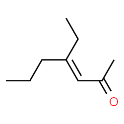 3-Hepten-2-one, 4-ethyl- (9CI)结构式