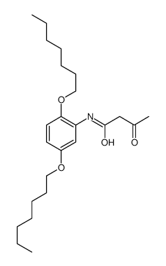 N-(2,5-diheptoxyphenyl)-3-oxobutanamide Structure