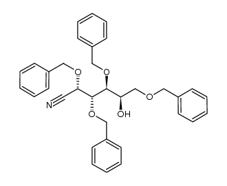 2,3,4,6-tetra-O-benzyl-D-galactononitrile结构式