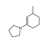 1-pyrrolidino-3-methylcyclohexene结构式