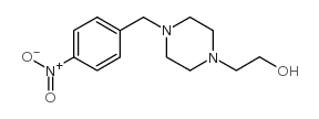 2-[4-(4-NITROBENZYL)PIPERAZINO]ETHAN-1-OL structure
