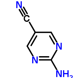 2-Amino-5-pyrimidinecarbonitrile structure