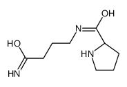 (2S)-N-(4-amino-4-oxobutyl)pyrrolidine-2-carboxamide结构式