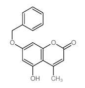2H-1-Benzopyran-2-one,5-hydroxy-4-methyl-7-(phenylmethoxy)- structure