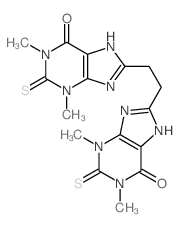 Theophylline, 8,8-ethylenebis[2-thio- structure