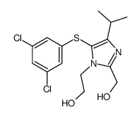 2-[5-(3,5-dichlorophenyl)sulfanyl-2-(hydroxymethyl)-4-propan-2-ylimidazol-1-yl]ethanol Structure